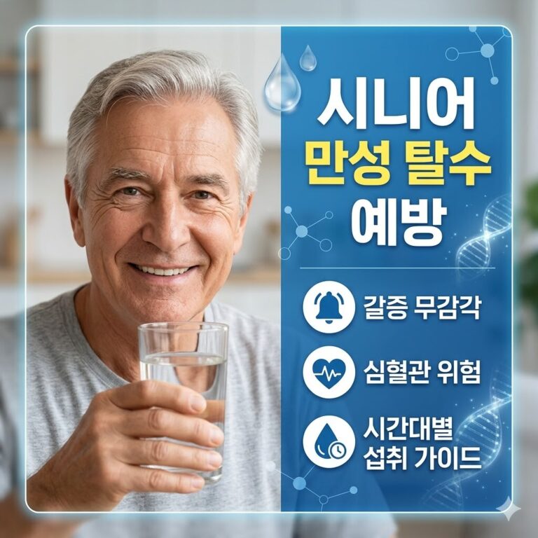 시니어 탈수 증상과 예방법 | 나이 들수록 수분 섭취가 중요한 이유